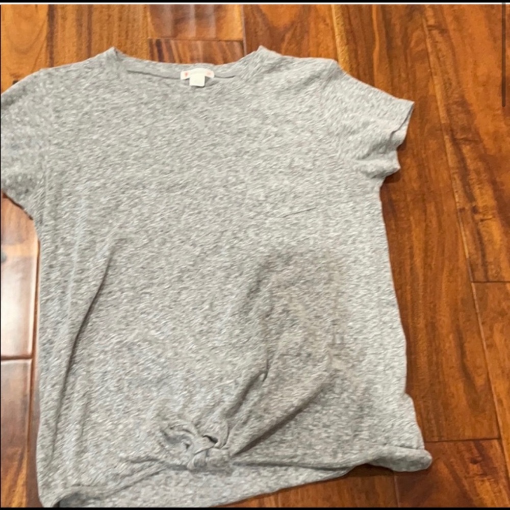 J.Crew Girls gray basic tie up NWOT